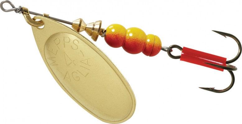 Mepps Plain Aglia Inline Spinners-Lures-Mepps-Gold-#4 - 1/3oz-Tackle World