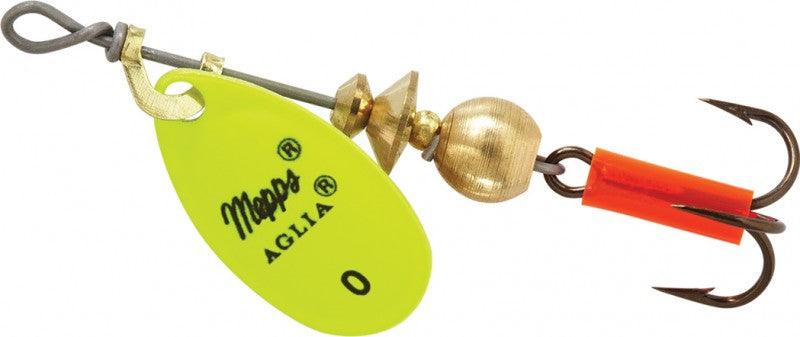 Mepps Plain Aglia Inline Spinners-Lures-Mepps-Hot Chartreuse-#0 - 1/12oz-Tackle World