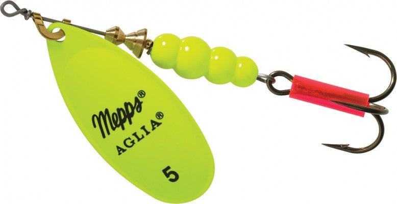 Mepps Plain Aglia Inline Spinners-Lures-Mepps-Hot Chartreuse-#5 - 1/2oz-Tackle World