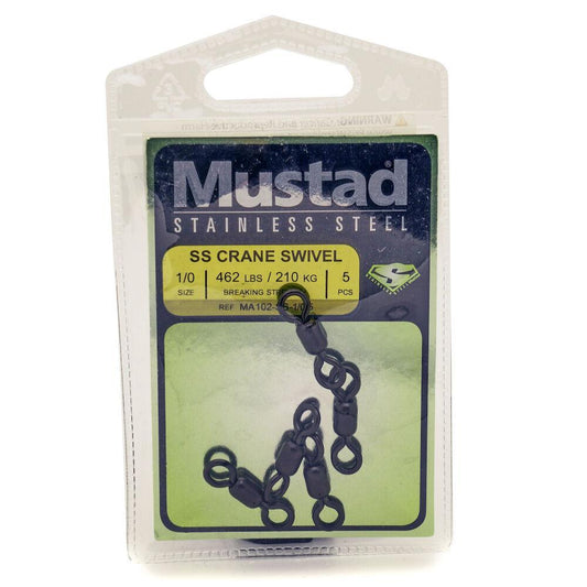 Mustad MA102-SS Crane Stainless Steel Swivels-Terminal Tackle-Mustad-Tackle World