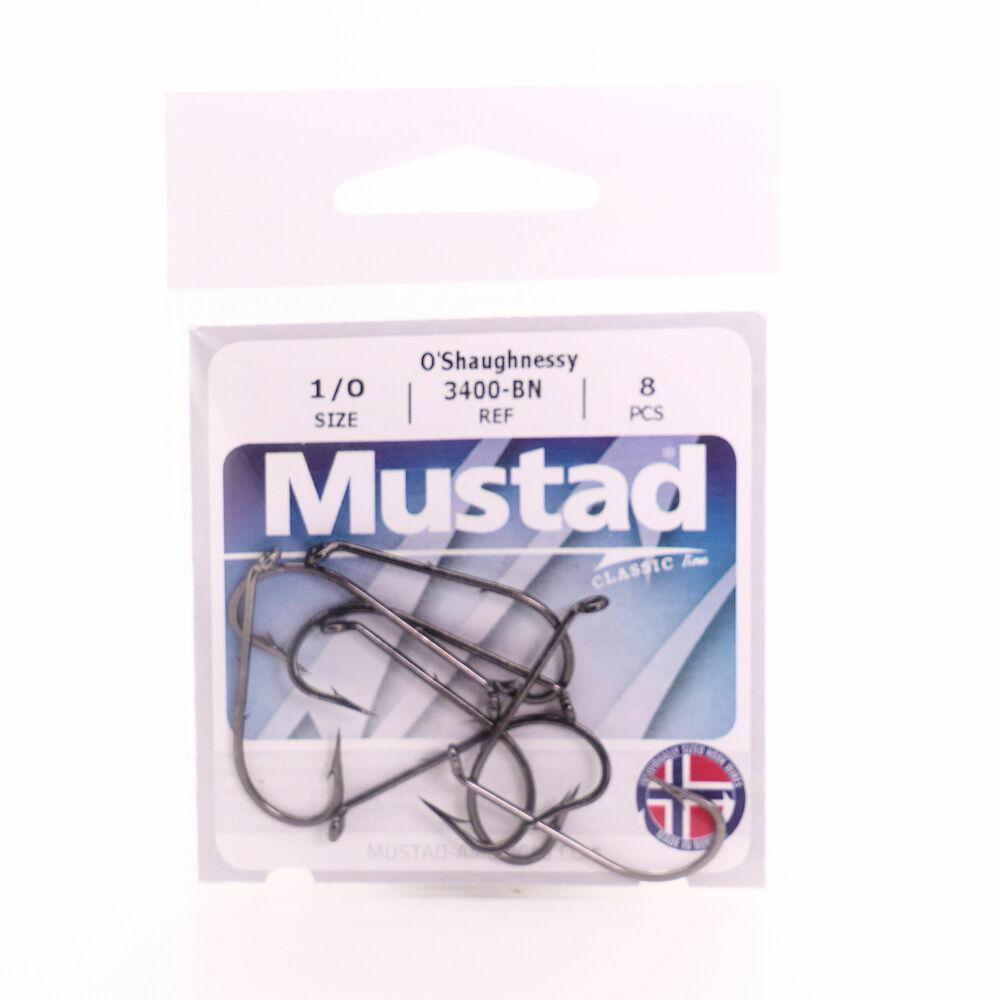 Mustad O'Shaughnessy Baitholder Hooks Black Knickel-Terminal Tackle-Mustad-Tackle World