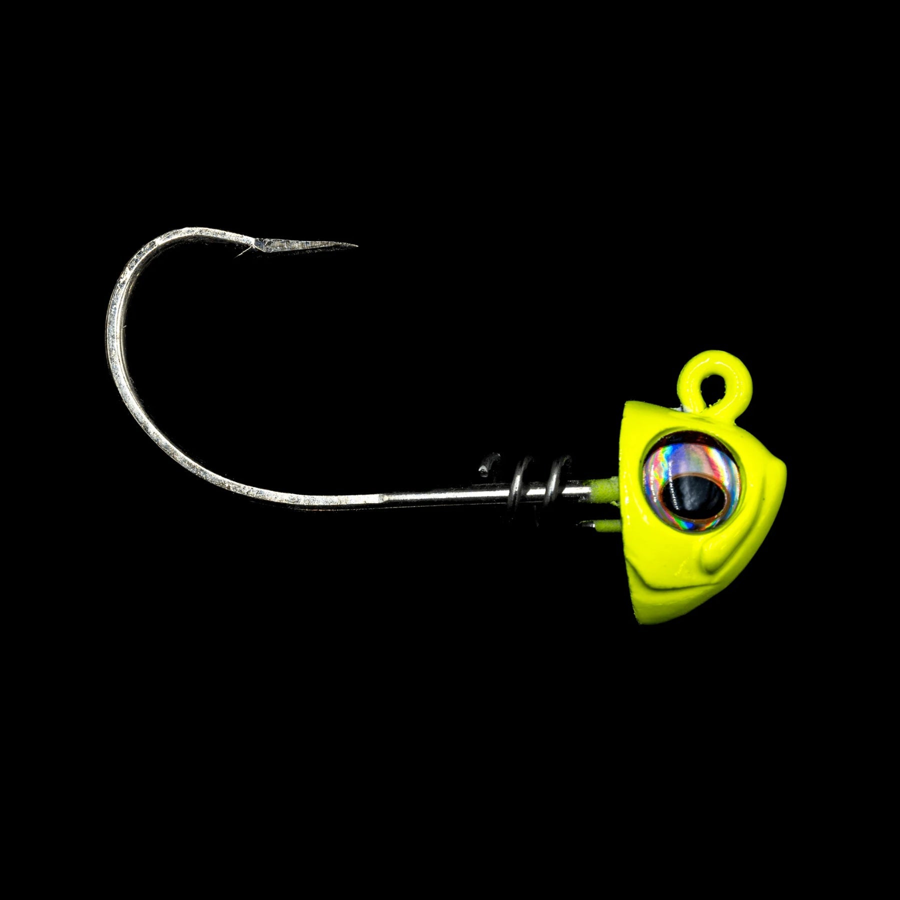 NLBN - No Live Bait Needed Hot Heads Jig Heads for 8" Paddle Tails-Accessories-NLBN-1 oz-Chartreuse Yellow-Tackle World