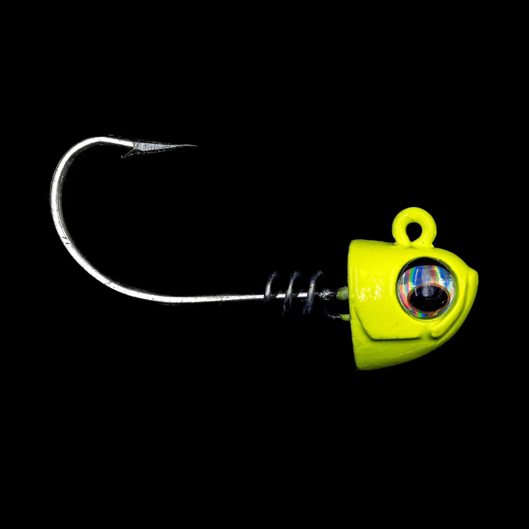 NLBN - No Live Bait Needed Hot Heads Jig Heads for 8" Paddle Tails-Accessories-NLBN-1.5 oz-Chartreuse Yellow-Tackle World