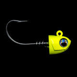 NLBN - No Live Bait Needed Hot Heads Jig Heads for 8" Paddle Tails-Accessories-NLBN-2 oz-Chartreuse Yellow-Tackle World