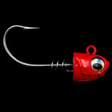 NLBN - No Live Bait Needed Hot Heads Jig Heads for 8" Paddle Tails-Accessories-NLBN-2 oz-Hot Red-Tackle World