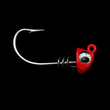 NLBN - No Live Bait Needed Hot Heads Jig Heads for 8" Paddle Tails-Accessories-NLBN-3/4 oz-Hot Red-Tackle World