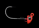 NLBN - No Live Bait Needed Hot Heads Screw Lock Jig Heads for 3" Paddle Tails-Lures-NLBN-3/8 oz - 3pk-Hot Pink-Tackle World