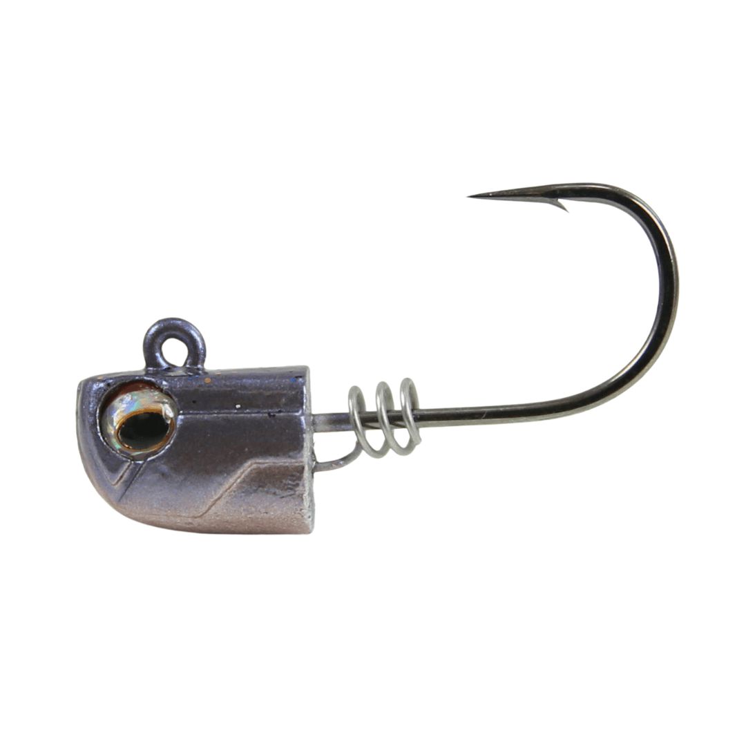 NLBN - No Live Bait Needed Screw Lock Jig Heads for 3" Paddle Tails-Lures-NLBN-1/4 oz - 3pk-Mud Minnow-Tackle World