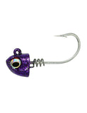 NLBN - No Live Bait Needed Screw Lock Jig Heads for 5" Paddle Tails-Lures-NLBN-3/4 oz-Purple Haze-Tackle World