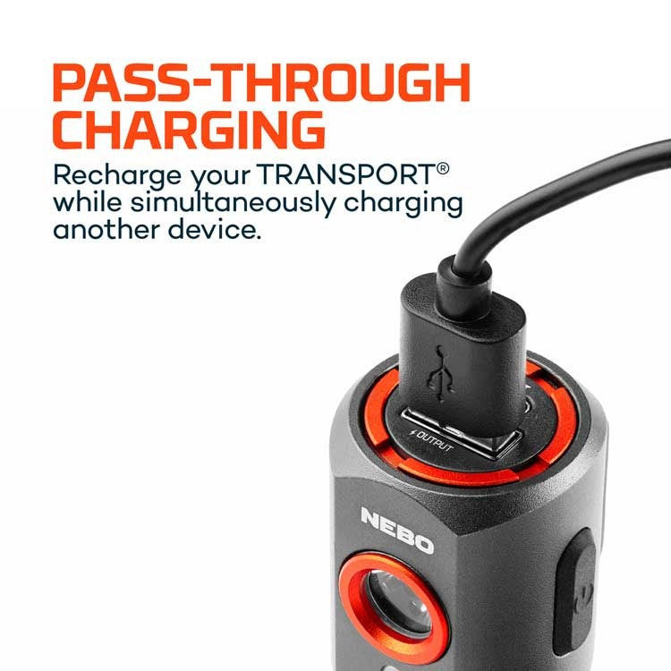 Nebo Transport 400 2-IN-1 Car Charger and Flashlight-Accessories-Nebo-Tackle World