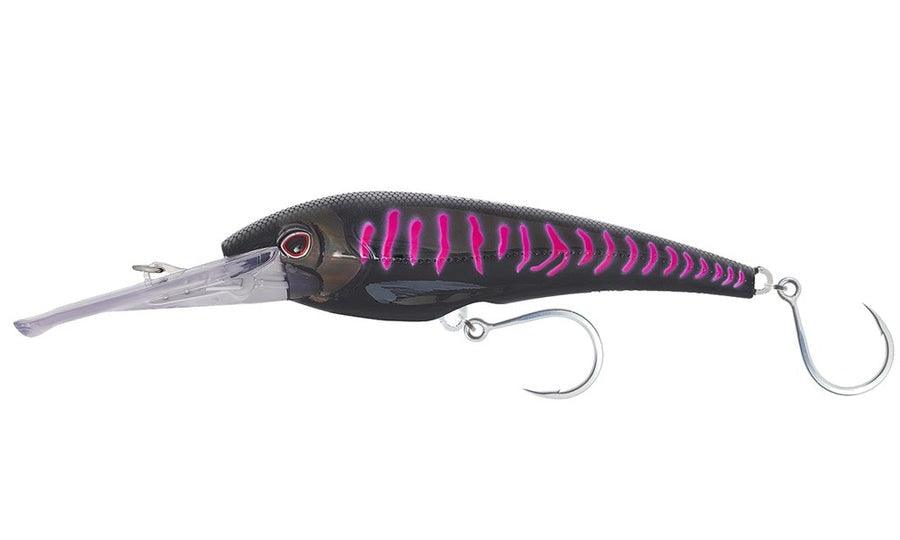 Nomad DTX Minnow 200mm / 8" Heavy Duty Sinking Trolling Lure-Lures-Nomad-Model: DTX 200mm / 8" Sinking-Black Pink Mackerel-Tackle World