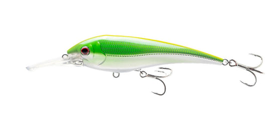 Nomad DTX Minnow Floating Trolling Lures-Lures-Nomad-Chartreuse Chrome-Model: 145 - Length: 5"-Tackle World