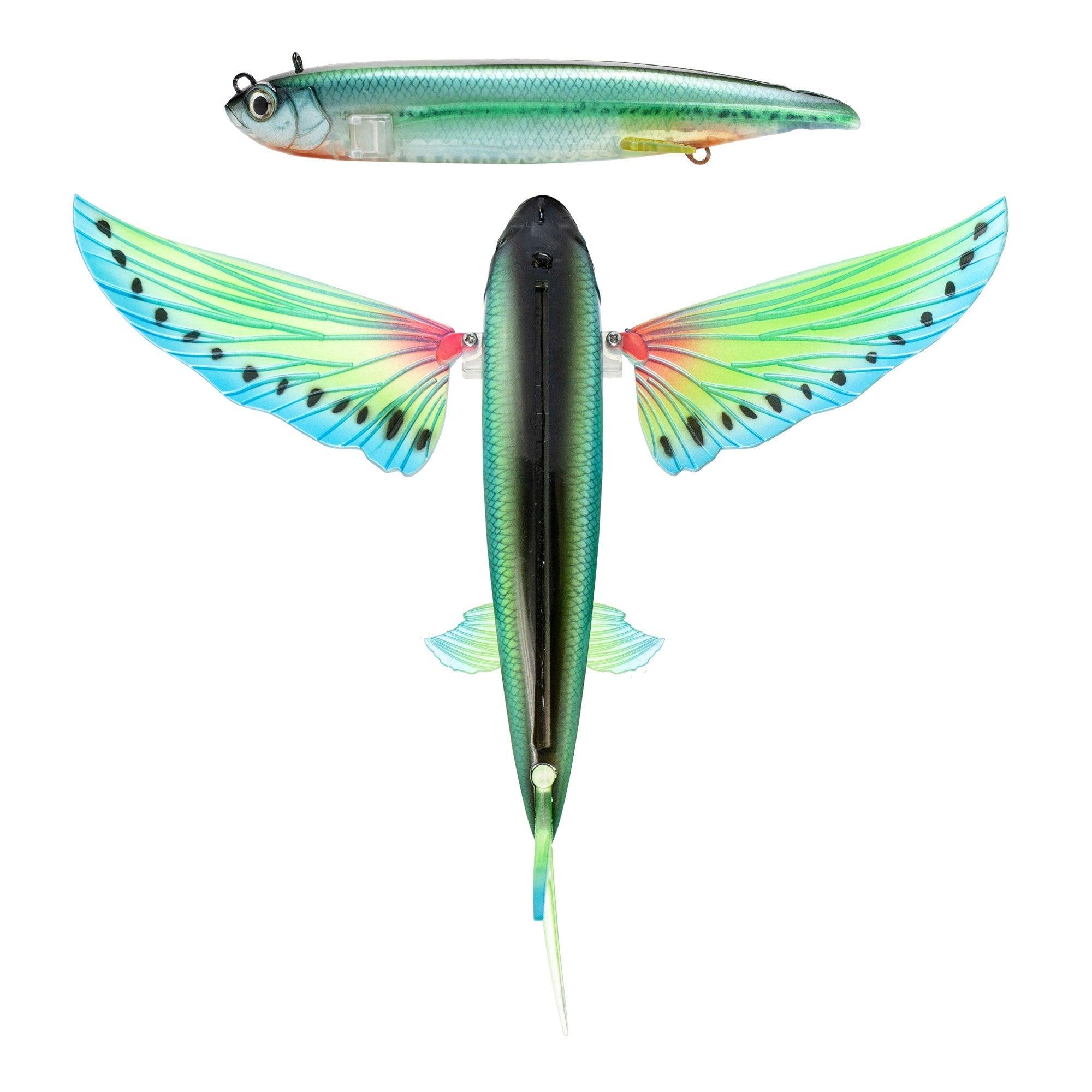 Nomad Design Slipstream Flying Fish Lures-Lures-Nomad-Lumo Glow-Length: 140mm / Weight: 50g-Tackle World