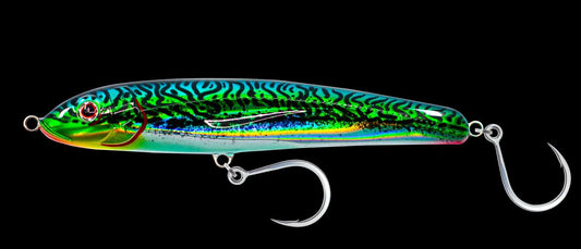 Nomad Riptide 105 Fast Sinking Stickbait-Lures-Nomad-Silver Green Mackerel-Tackle World