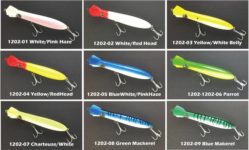 Northbar Tackle Flying Squid Lures-Lures-Northbar Tackle-White w/ Red Head-Length: 8" - Weight: 3 1/2oz-Tackle World