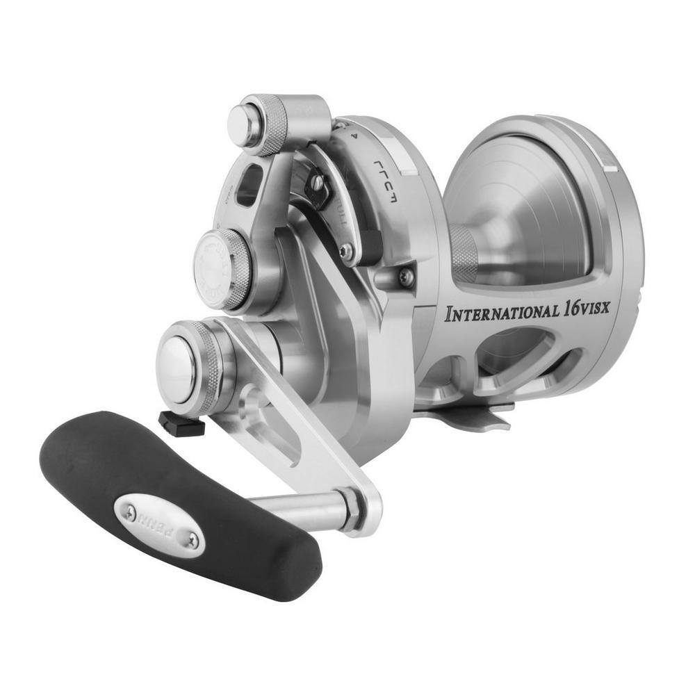 Penn International VISX 2-Speed Lever Drag Reels-Reel-Penn-INT16VISXS Silver-Tackle World