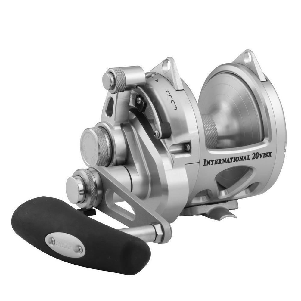 Penn International VISX 2-Speed Lever Drag Reels-Reel-Penn-INT20VISXS Silver-Tackle World