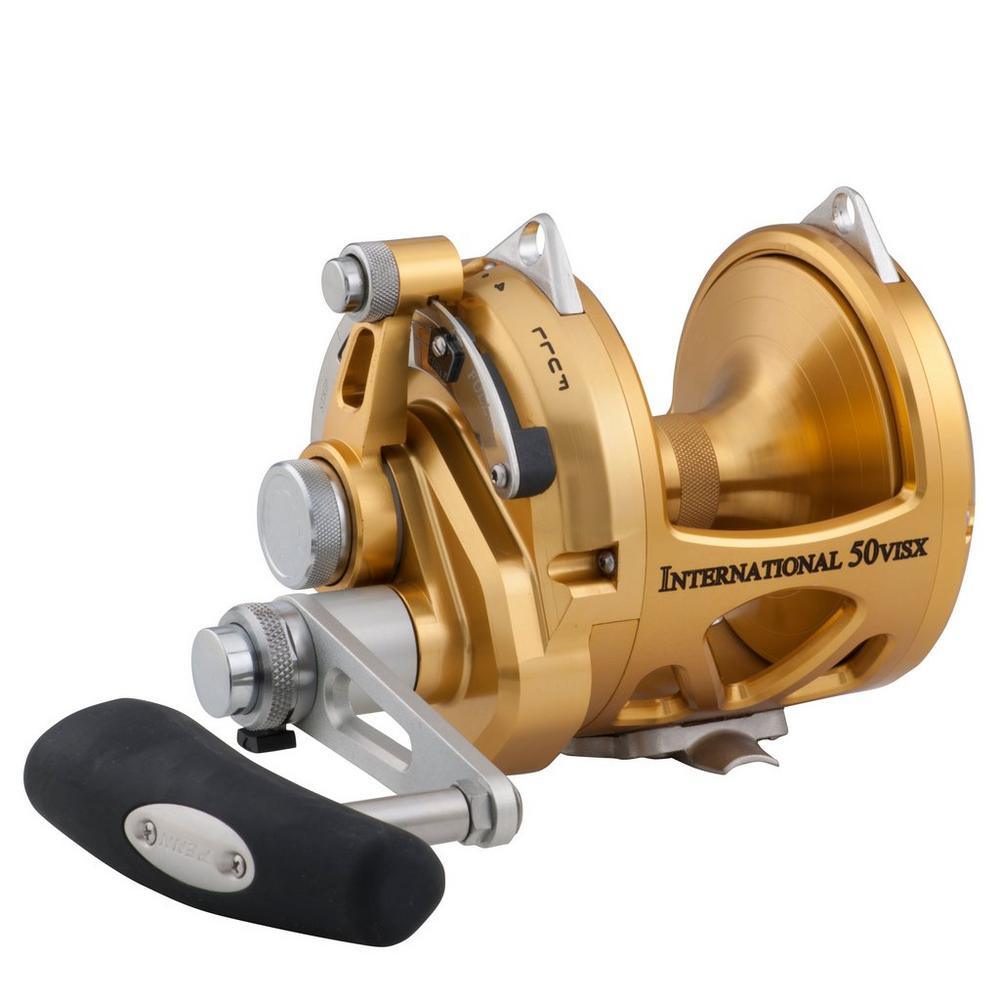 Penn International VISX 2-Speed Lever Drag Reels-Reel-Penn-INT50VISX Gold-Tackle World