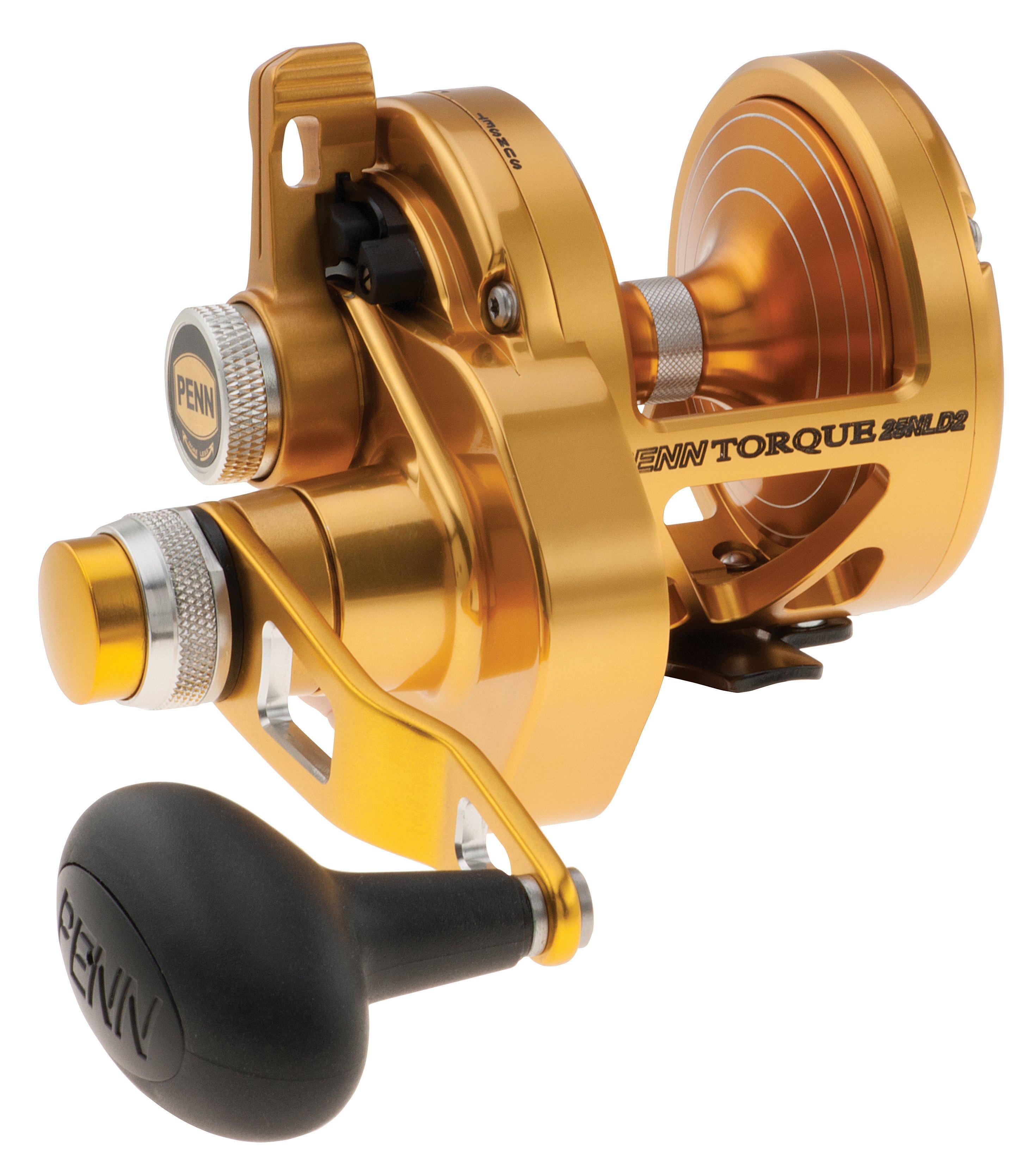 Penn Torque 2-Speed Lever Drag Reels-Reel-Penn-TRQ25NLD2 (Gold)-Tackle World