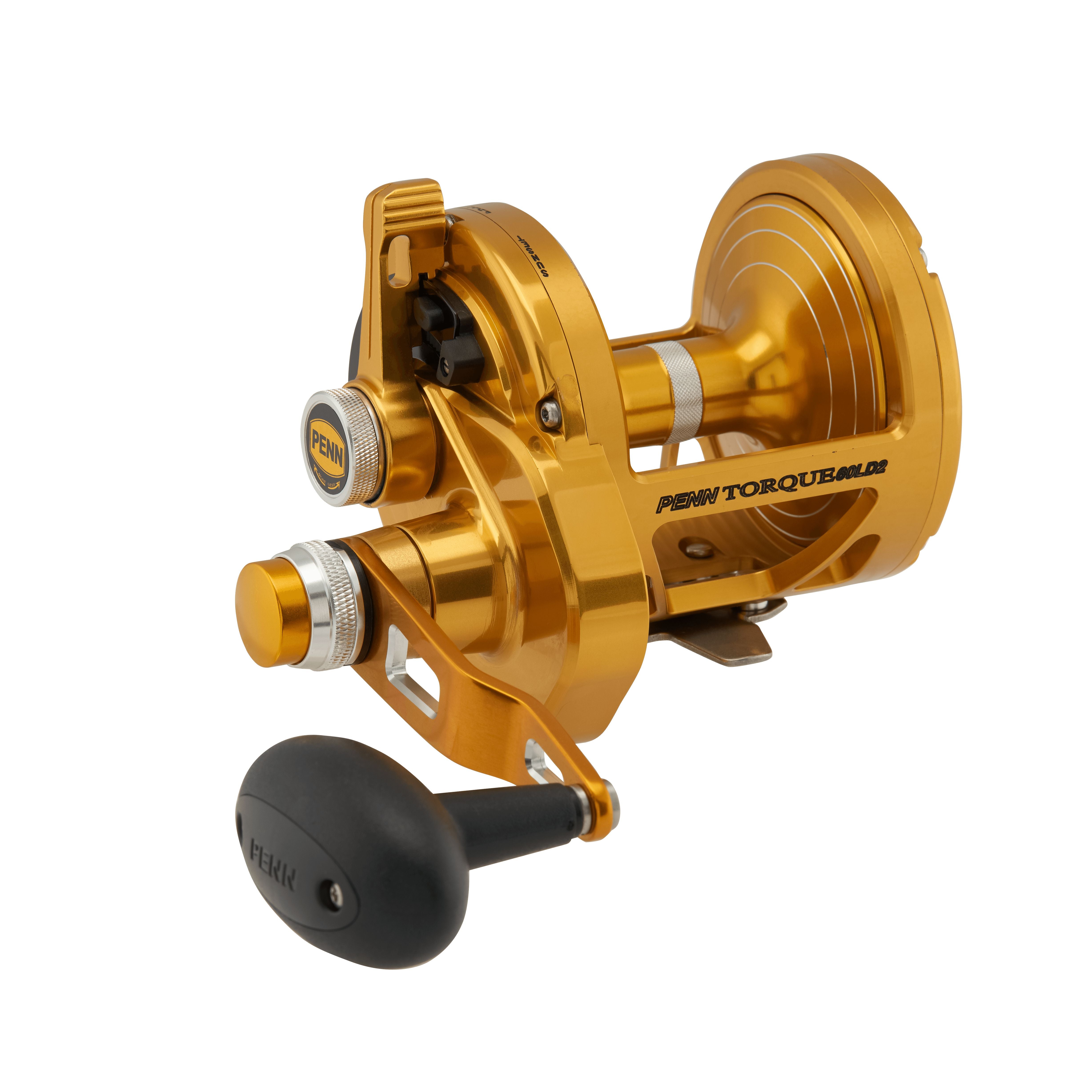 Penn Torque 2-Speed Lever Drag Reels-Reel-Penn-TRQ60LD2 (Gold)-Tackle World