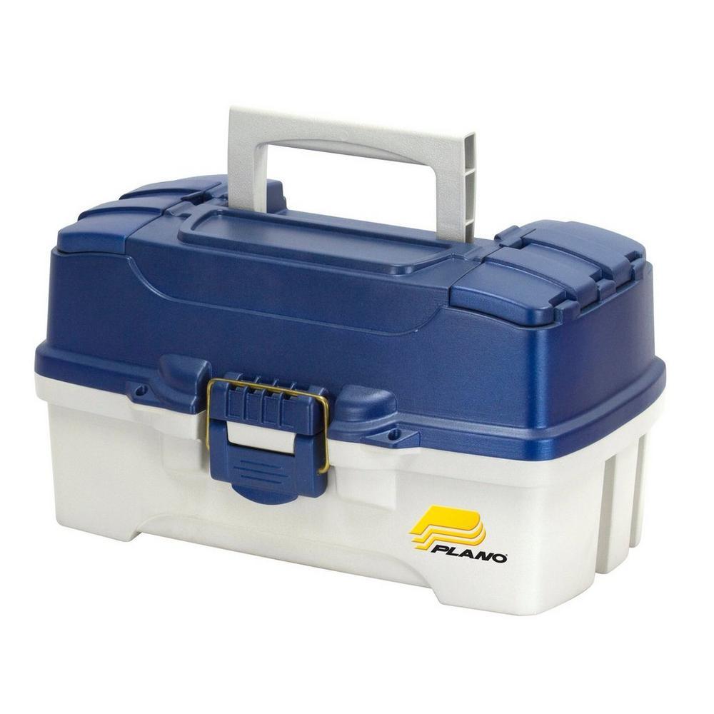 Plano Two-Tray Tackle Box-Accessories-Plano-Blue/White-Tackle World