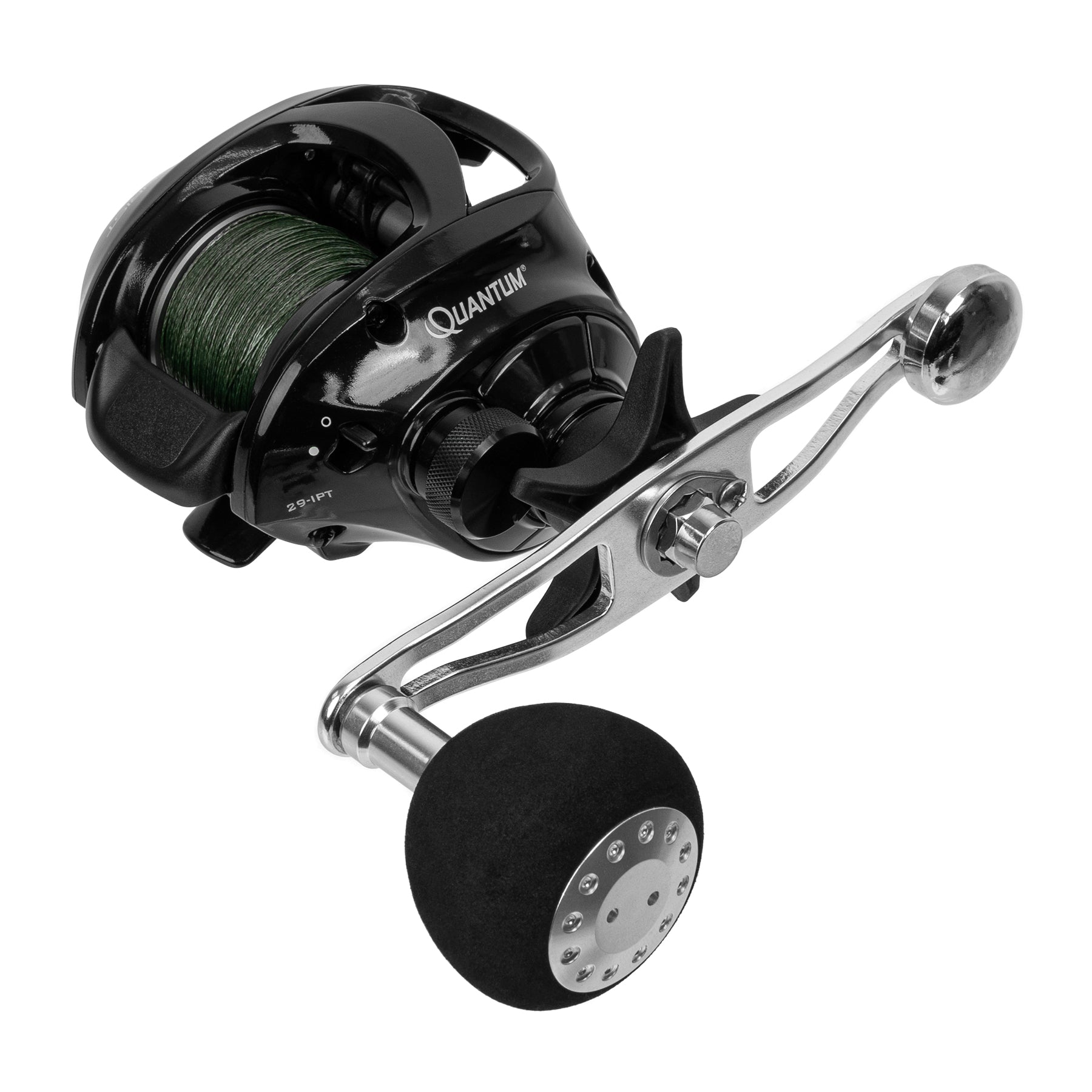 Quantum Accurist Baitcasting Reel + Power Handle + Line Combo *Limited Stock Only*-Reel-Quantum-ATBK100HPTA + Power Handle + Free Line (20lbs 150yds Dark Green Braid)-Tackle World