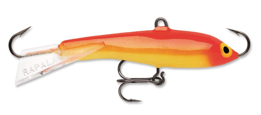 Rapala Jigging Rap Jigs-Lures-Rapala-Gold Fluorescent Red-Length: 2 3/4" - Weight: 5/8oz-Tackle World