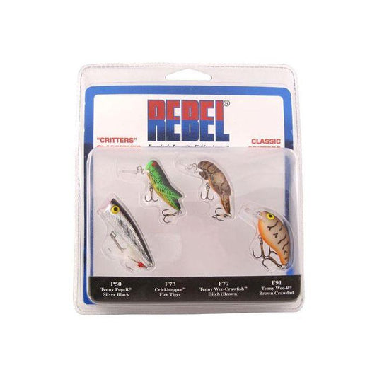 Rebel Classic Critters 4 Pack Hardbaits-Lures-Rebel-Tackle World