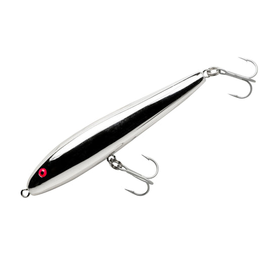 Rebel Jumpin Minnow Stickbaits-Lures-Rebel-Chrome Silver-Length: 4 1/2" - Weight: 3/4oz-Tackle World