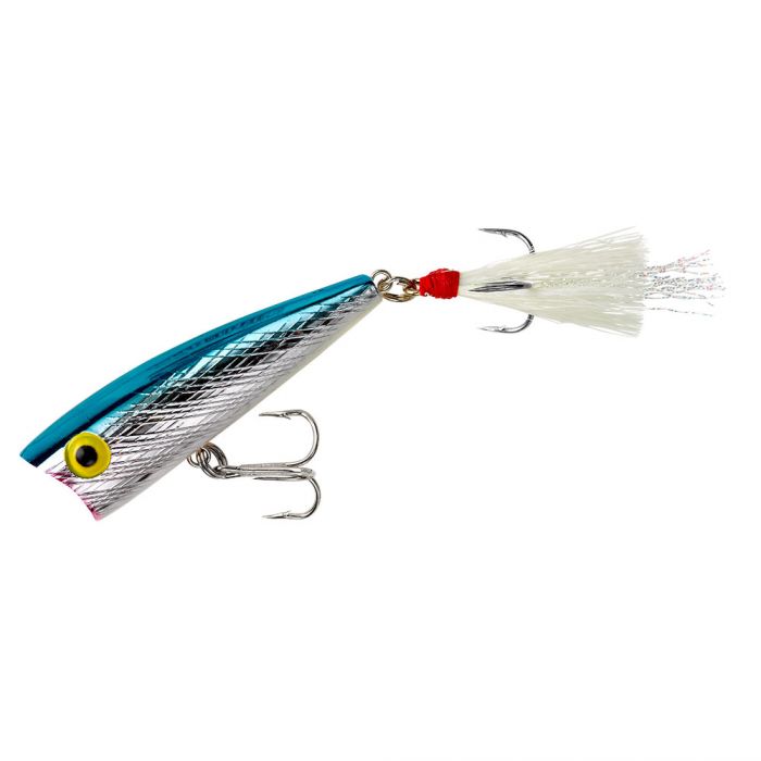 Rebel Magnum Pop-R Poppers-Lures-Rebel-Silver/Blue-Tackle World