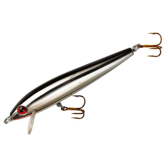 Rebel Minnow Value Series Hardbaits-Lures-Rebel-Silver/Black-Length: 3 1/2" - Weight: 5/16oz-Tackle World