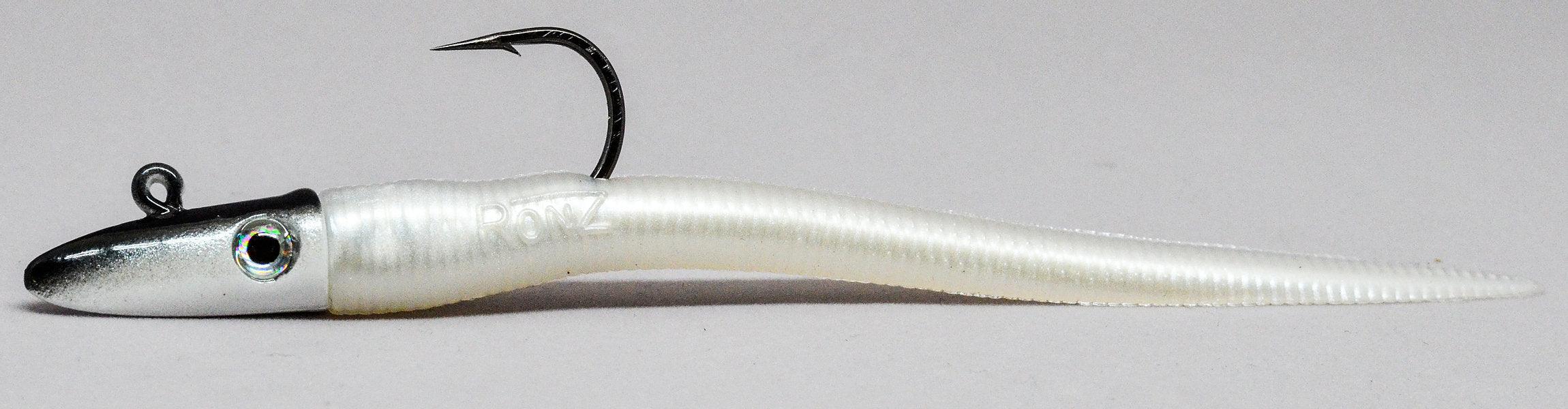 RonZ 6" 1oz Original Series 3X612L Soft Baits-Lures-RonZ-White Pearl-Tackle World