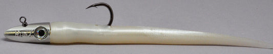 RonZ 8" 1.75oz Big Game Heavy Duty 4X802Z Soft Baits-Lures-RonZ-White Pearl-Tackle World