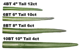 RonZ Replacement Tails-Lures-RonZ-Olive Metallic-Size: 6" - Q'ty: 10pk-Tackle World