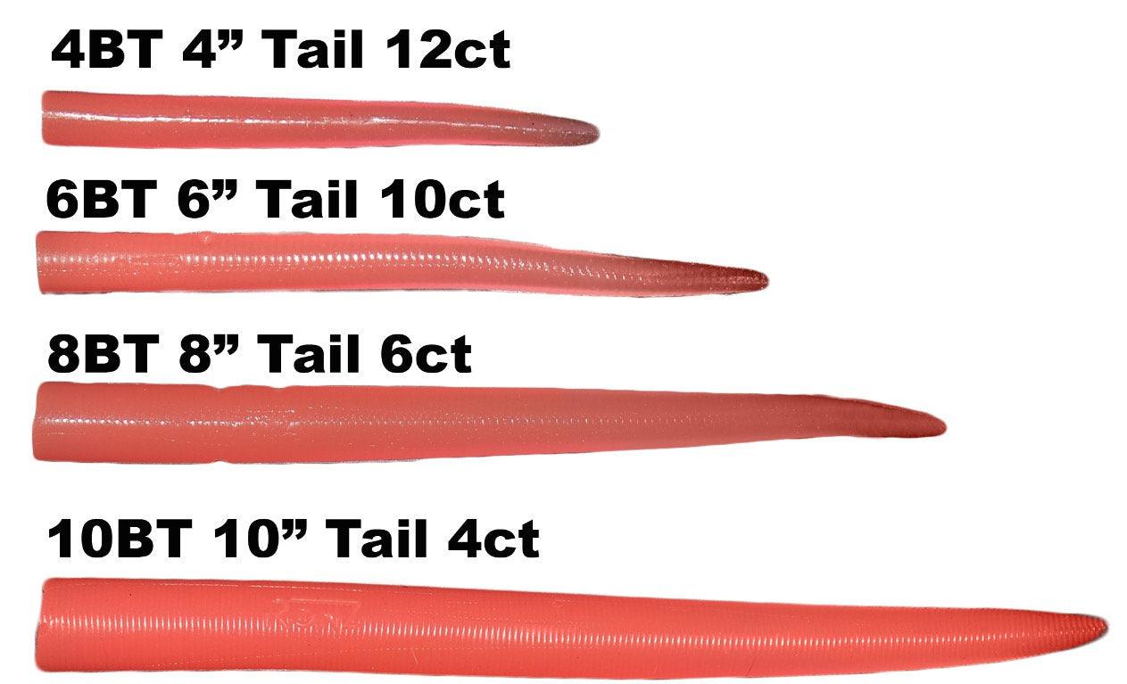 RonZ Replacement Tails-Lures-RonZ-Pink-Size: 6" - Q'ty: 10pk-Tackle World