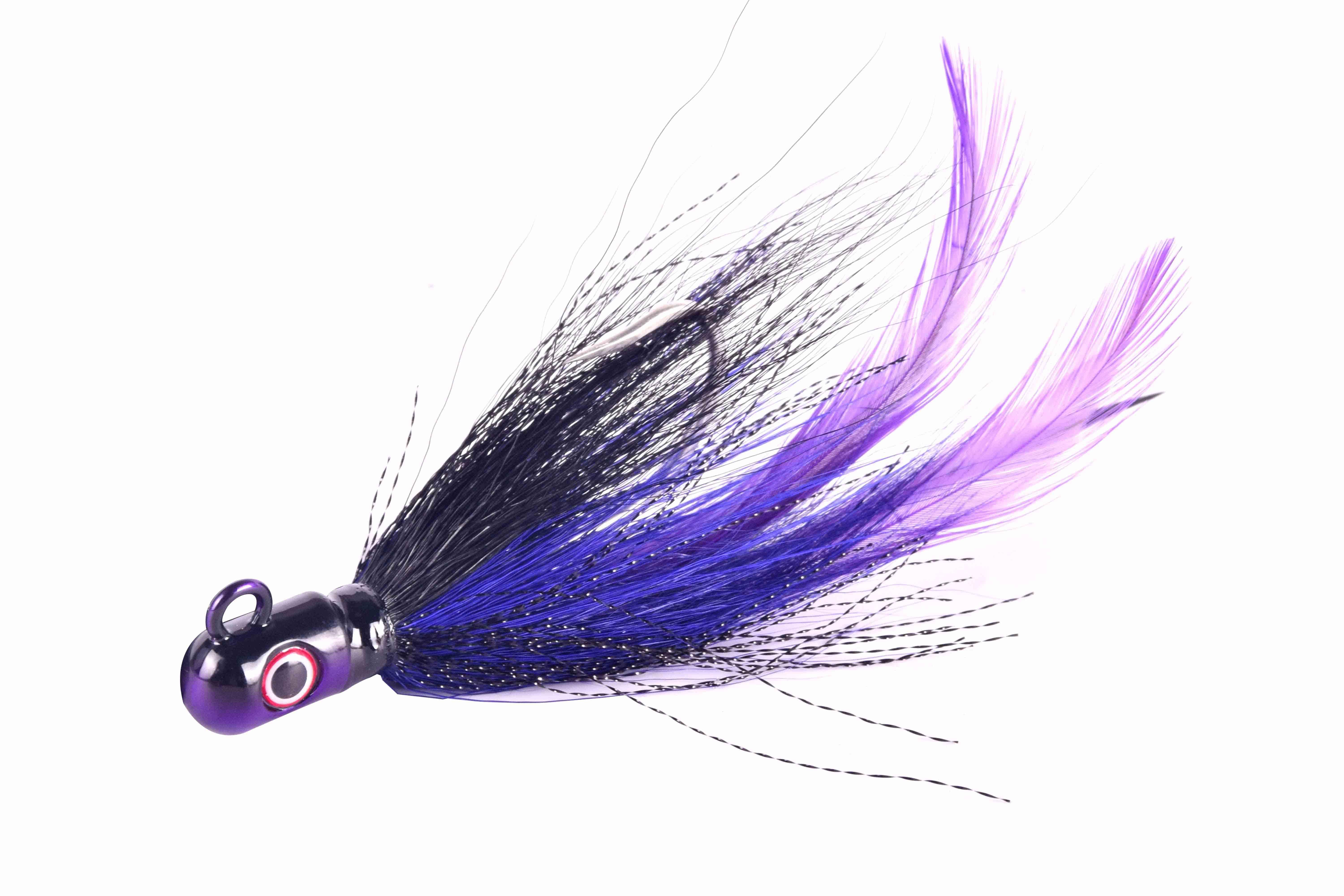 S&S Jigs Rock Hopper Bucktail Jigs (New Ver.)-Lures-S&S Bucktails-1oz-Blurple-Tackle World