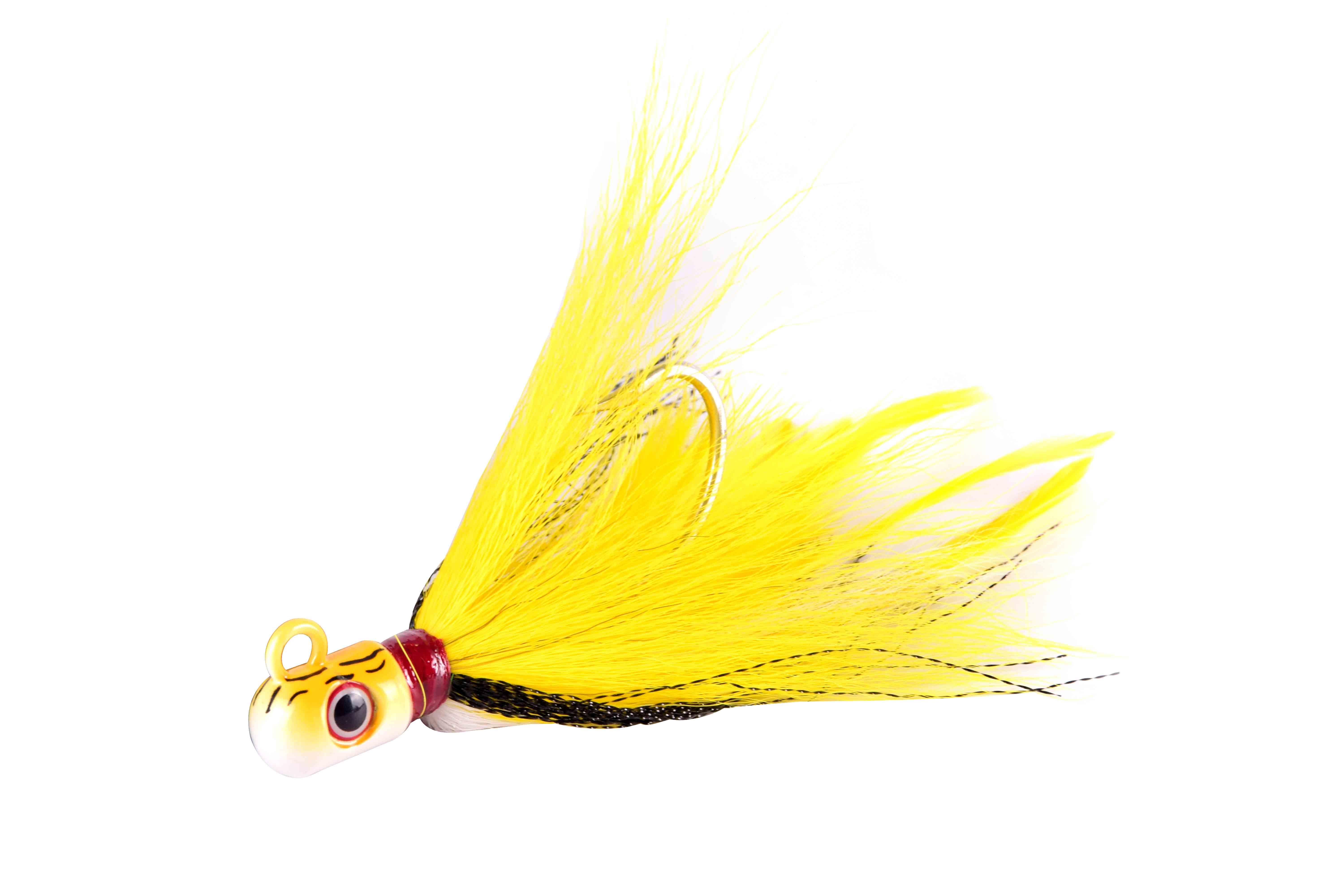 S&S Jigs Rock Hopper Bucktail Jigs (New Ver.)-Lures-S&S Bucktails-1oz-Chicken Scratch-Tackle World