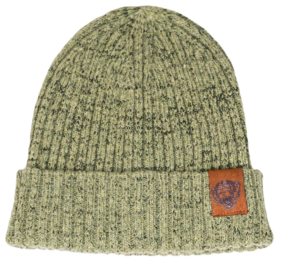 Fish Monkey Wooly Head Ribbed Knit Wool Beanie