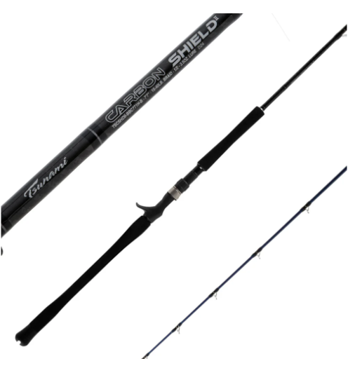 Tsunami Carbon Shield Big Bait Blue Casting Rods