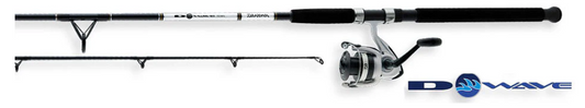 Daiwa D-Wave Saltwater Combos w/ Fiberglass Spinning Rod