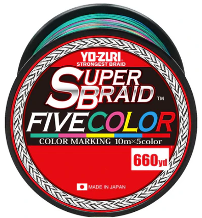 Yo-Zuri Superbraid Braided Line Five Color-Line & Leader-Yo-Zuri-Tackle World