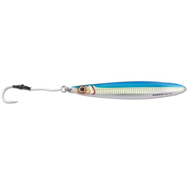 Shimano Butterfly Flat Side Jigs-Lures-Shimano-Blue Sardine-Weight: 112g (3.95oz)-Tackle World