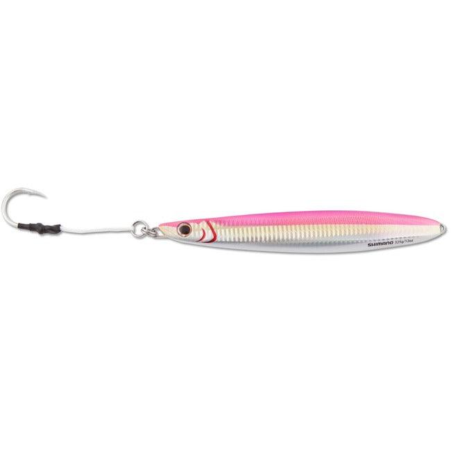 Shimano Butterfly Flat Side Jigs-Lures-Shimano-Pink Silver-Weight: 112g (3.95oz)-Tackle World