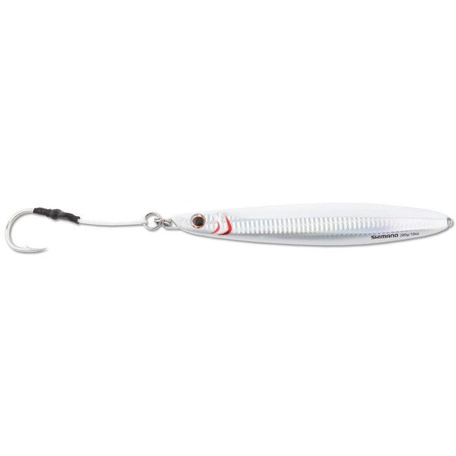 Shimano Butterfly Flat Side Jigs-Lures-Shimano-White Silver-Weight: 112g (3.95oz)-Tackle World