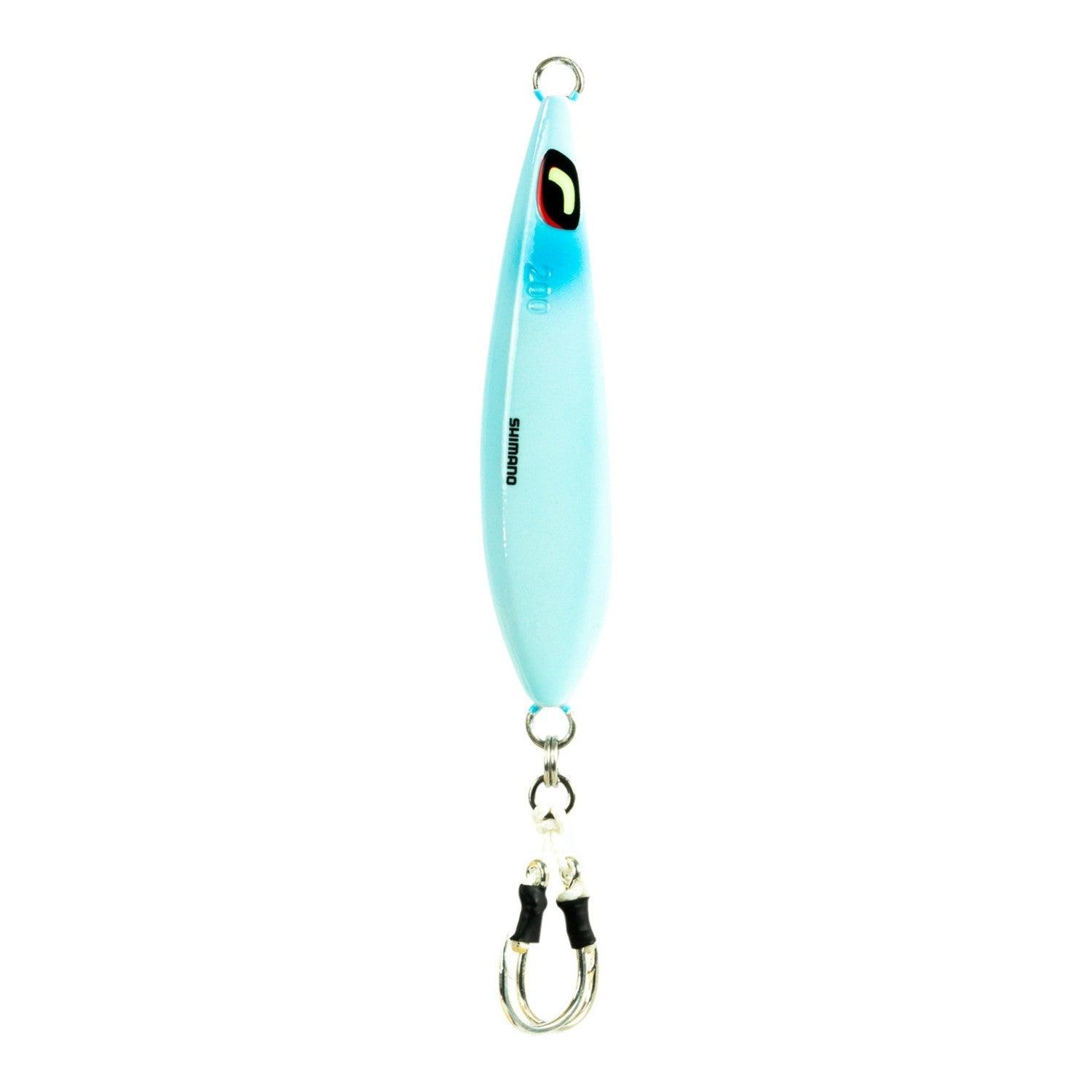 Shimano Butterfly Wing-Fall Jigs-Lures-Shimano-Blue Glow-Length: 3 1/2" - Weight: 2 7/8oz-Tackle World