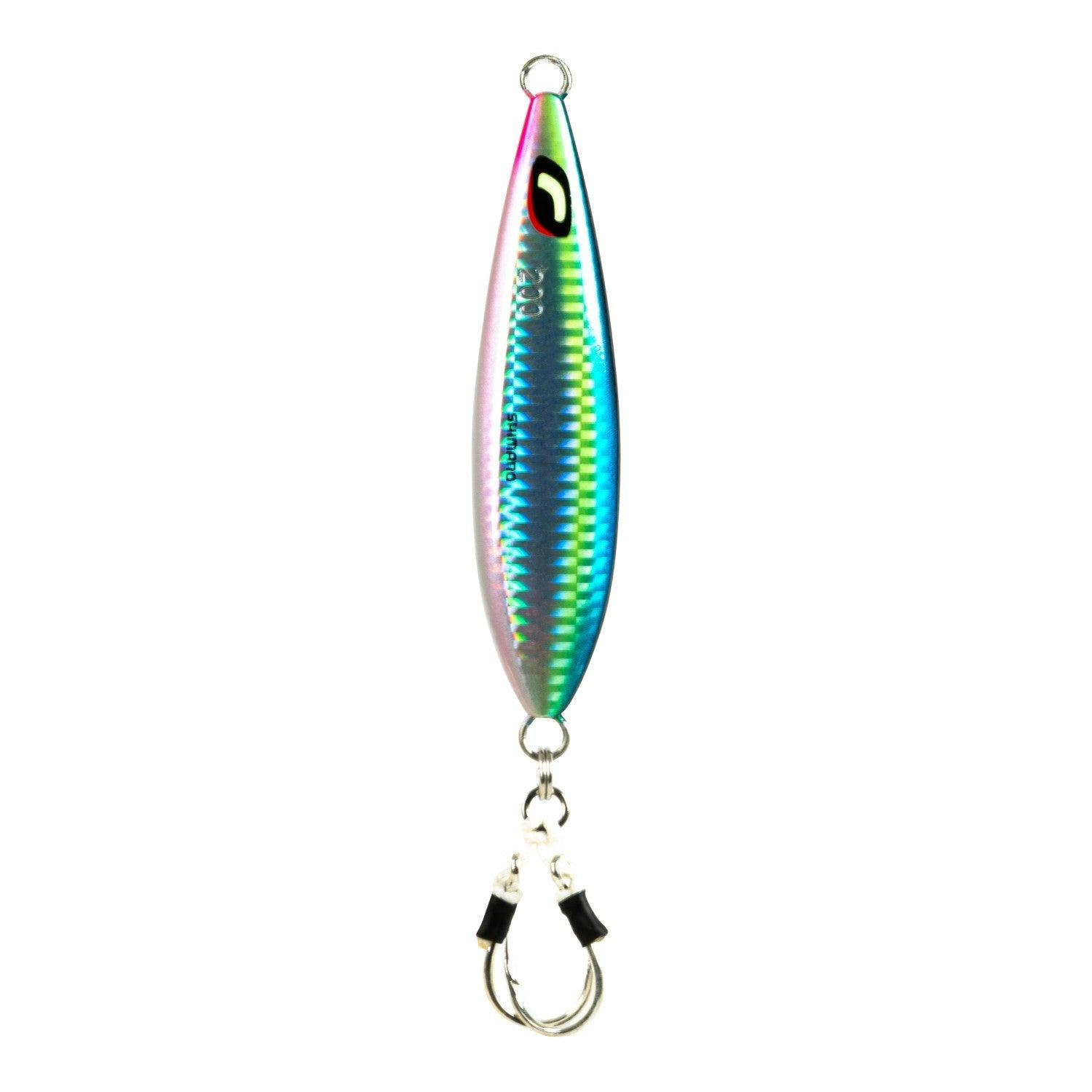 Shimano Butterfly Wing-Fall Jigs-Lures-Shimano-Blue Pink-Length: 3 1/2" - Weight: 2 7/8oz-Tackle World