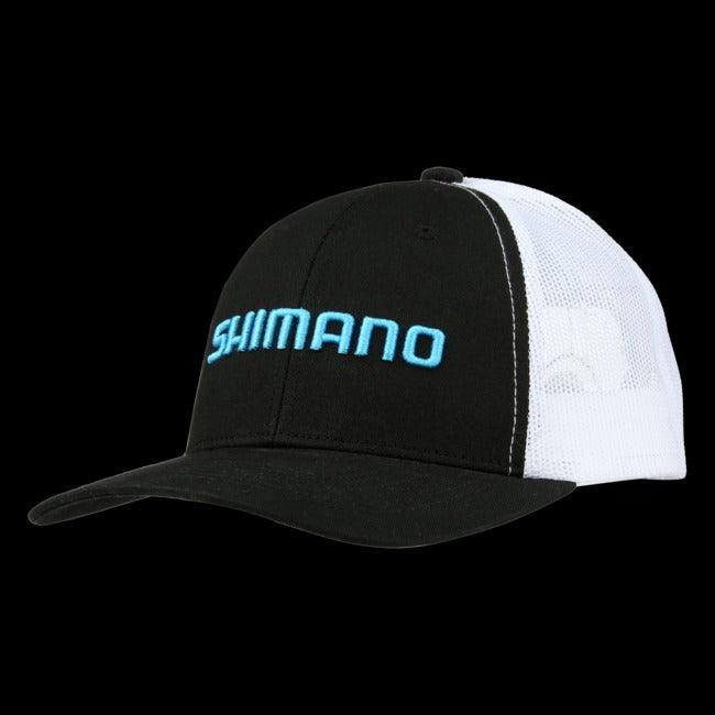 Shimano Logo Trucker Cap Black-Apparel-Shimano-One Size Fits All-Black/Blue/White-Tackle World