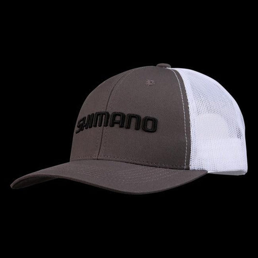 Shimano Logo Trucker Cap Grey-Apparel-Shimano-One Size Fits All-Grey/White-Tackle World