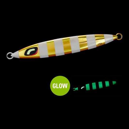 Shimano Ocea Stinger Butterfly Sardine Waver Jig-Lures-Shimano-Red Zebra Glow-130g-Tackle World