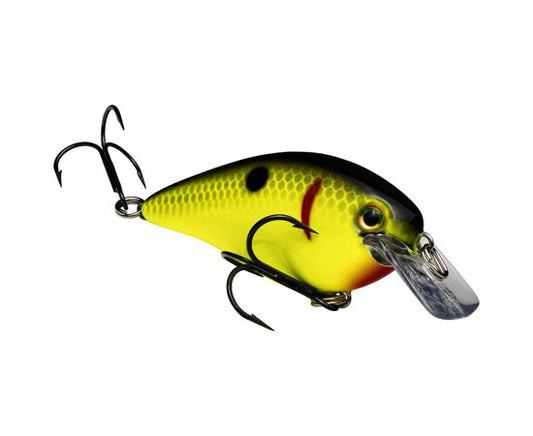 Strike King KVD Squarebill 1.5 Silent Crankbaits-Lures-Strike King-Chartreuse with Black Back Pro-Tackle World